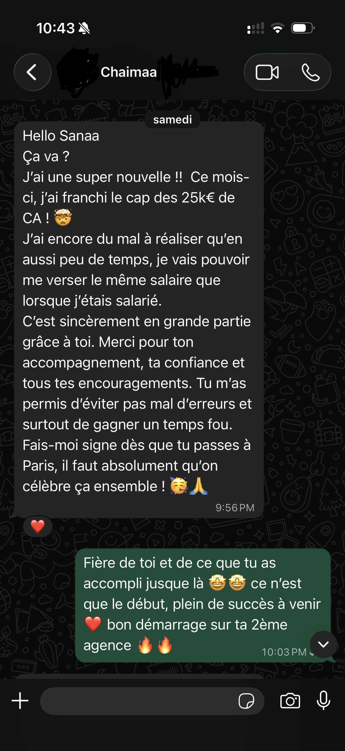 Témoignage 1